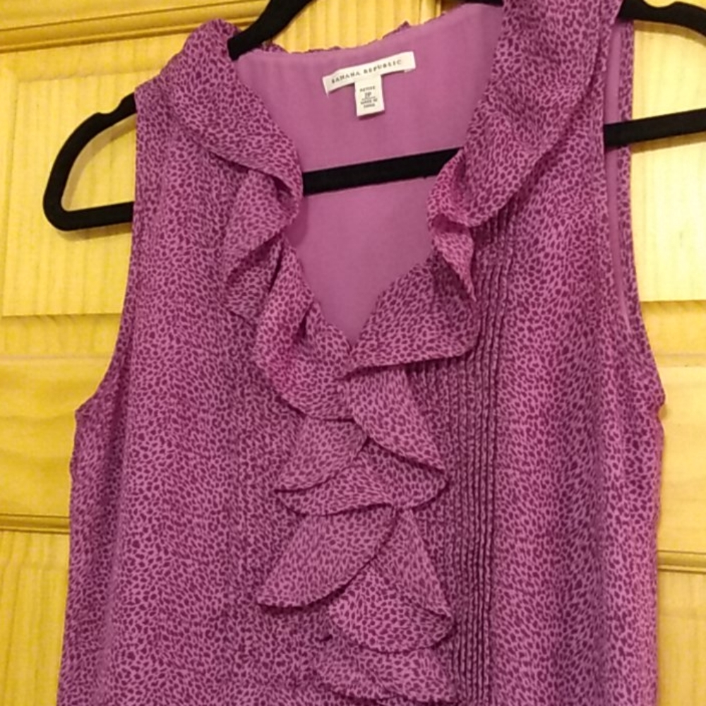 Banana Republic purple blouse
